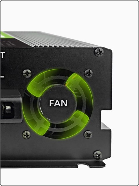 PRZETWORNICA NAPIĘCIA Green Cell PowerInverter LCD 12V / 230V 2000W/4000W CZYSTA SINUSOIDA GREEN CELL