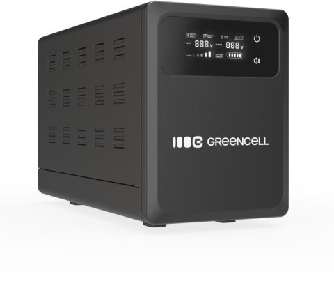 UPS ZASILACZ AWARYJNY Greencell PowerCore 2000VA 1200W AVR 24VDC LCD GREEN CELL