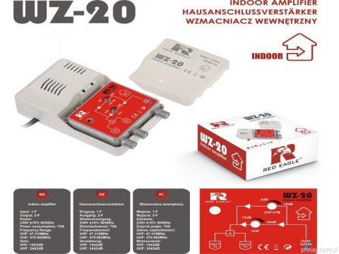 Wzmacniacz DVB-T/T2 WZ-20 RED EAGLE RED EAGLE