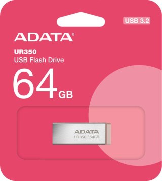 Adata Pendrive UR350 64GB USB3.2 Gen1 Metal brązowy ADATA