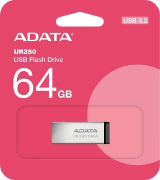 Adata Pendrive UR350 64GB USB3.2 Gen1 Metal czarny ADATA