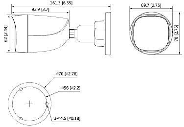 KAMERA HDCVI DAHUA HAC-HFW1500C-0280B-S2 DAHUA