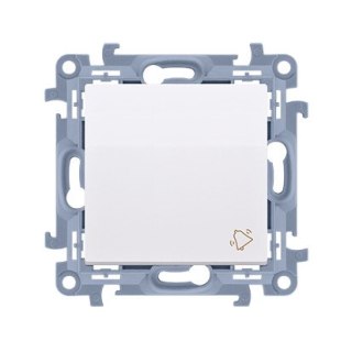 KONTAKT SIMON 10 MODUŁ BIAŁY PRZYCISK "DZWONEK" SAMOZACISKI 10AX 250V KONTAK-SIMON