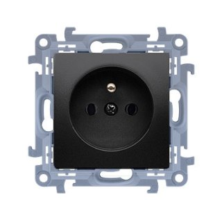 KONTAKT SIMON 10 MODUŁ CZARNY MAT GNIAZDO 1X Z/U SZYBKOZŁĄCZA 16A 250V KONTAK-SIMON