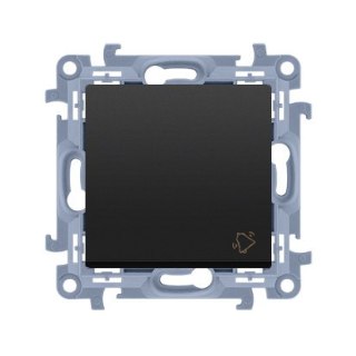 KONTAKT SIMON 10 MODUŁ CZARNY MAT PRZYCISK "DZWONEK" SAMOZACISKI 10AX 250V KONTAK-SIMON