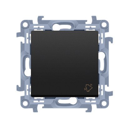 KONTAKT SIMON 10 MODUŁ CZARNY MAT PRZYCISK "DZWONEK" SAMOZACISKI 10AX 250V KONTAK-SIMON