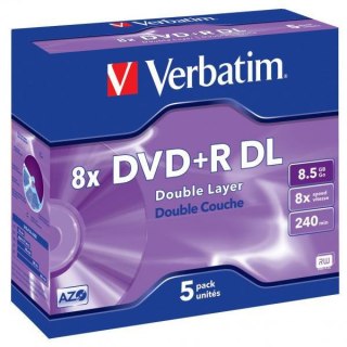 Płyty DVD+R DL Verbatim DataLife PLUS (5szt) VERBATIM