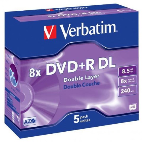 Płyty DVD+R DL Verbatim DataLife PLUS (5szt) VERBATIM