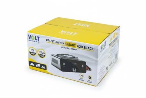 Prostownik Smart Volt Polska 12V/24V 15A A20 Black VOLT POLSKA
