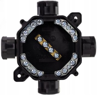 Puszka natynkowa hermetyczna PG16, IP 67 (5x4mm2), kolor czarny PAWBOL A.0035C PAWBOL