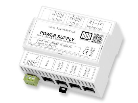 ACO PS45-15-PRO-13 Zasilacz video DIN 15V, 3A ACO