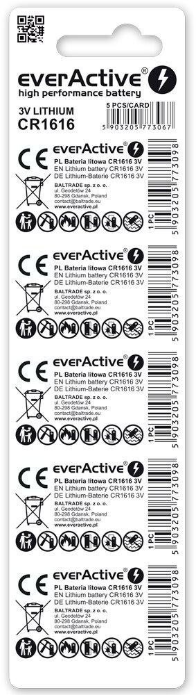 Bateria CR1616 everActive (blister 5 szt.) EVERACTIVE