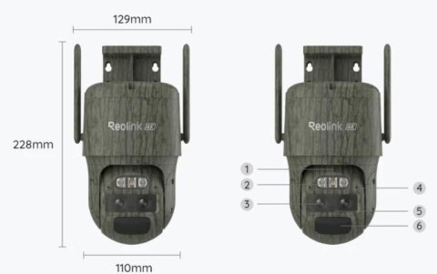 Kamera IP Reolink Trackmix Series G770 8MP LTE akomulatorowa z Panelem Solarnym REOLINK