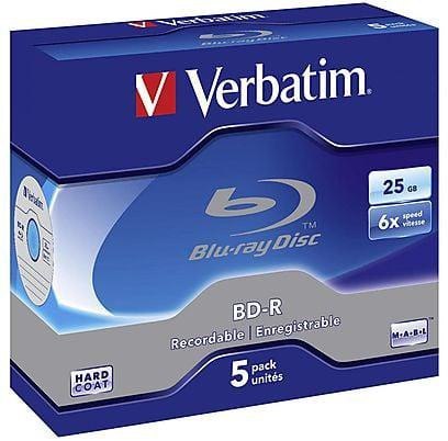Płyty Blu-Ray Verbatim BD-R SL 25GB Cake (5szt.) VERBATIM