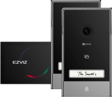 Zestaw wideodomofonowy EZVIZ HP7 z dwoma panelami bramowymi 3MP EZVIZ
