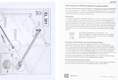 Fotokomórki Hormann EL-201 przewodowe HORMANN