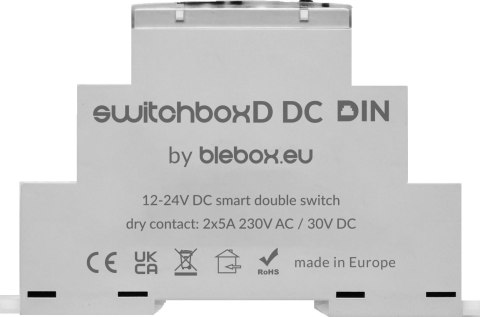 Moduł przekaźnikowy switchboxD DC DIN Blebox BLEBOX