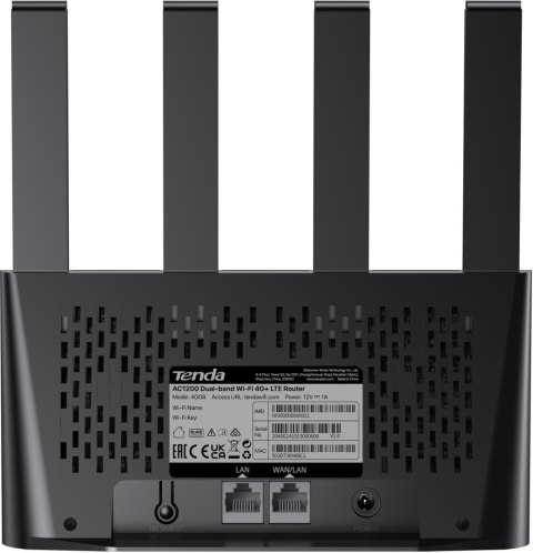 ROUTER TENDA 4G08 LTE AC1200 Dual-Band Wi-Fi 4G+ TENDA