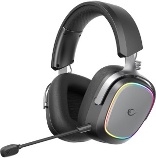 Słuchawki Rampage RETSU Słuchawki bezprzewodowe nauszne BT 2.4G RGB czarne RAZER