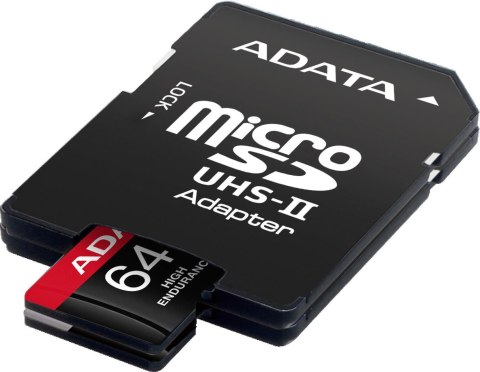 Adata Karta microSD High Endurance 64GB UHS1 U3 V30 A2 100/80MB/s + Adapter ADATA