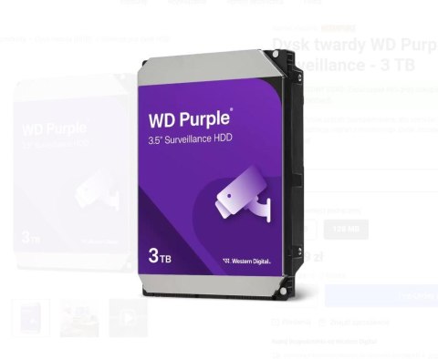DYSK WD PURPLE 3TB WD34PURZ WESTERN DIGITAL