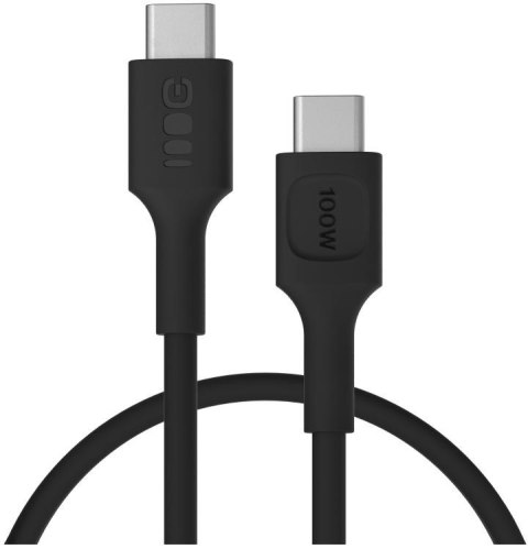 KABEL USB-C / USB-C Greencell PowerFlex 30cm PD 100W czarny silikonowy GREEN CELL