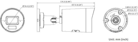 KAMERA IP HIKVISION DS-2CD2063G2-LI2U(2.8mm)(BLACK) HIKVISION