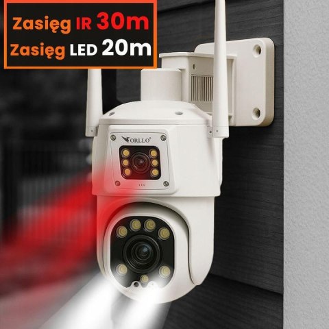 Kamera IP Orllo TZ8 Dual 4MP+4MP 4G SIM LTE Wi-Fi ORLLO