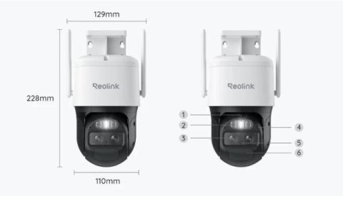 Kamera IP Reolink Trackmix Series G770 8MP LTE akomulatorowa z Panelem Solarnym REOLINK