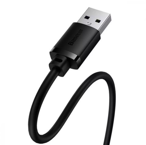 Przedłużacz kabel USB 2.0 1.5m Baseus AirJoy Series - czarny 146053 - 6932172629878 BASEUS