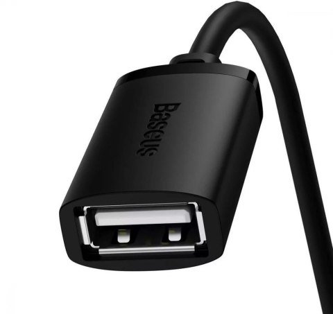 Przedłużacz kabel USB 2.0 1.5m Baseus AirJoy Series - czarny 146053 - 6932172629878 BASEUS