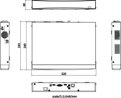 REJESTRATOR IP HIKVISION DS-7608NXI-K1(D)/Alarm4+1 HIKVISION