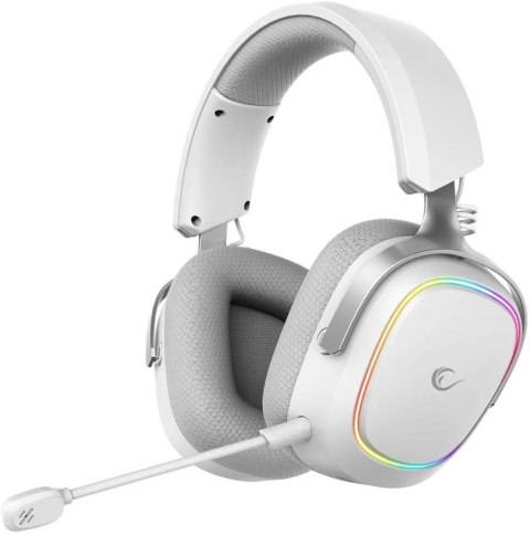 Słuchawki Rampage RETSU Słuchawki bezprzewodowe nauszne BT 2.4G RGB białe RAZER