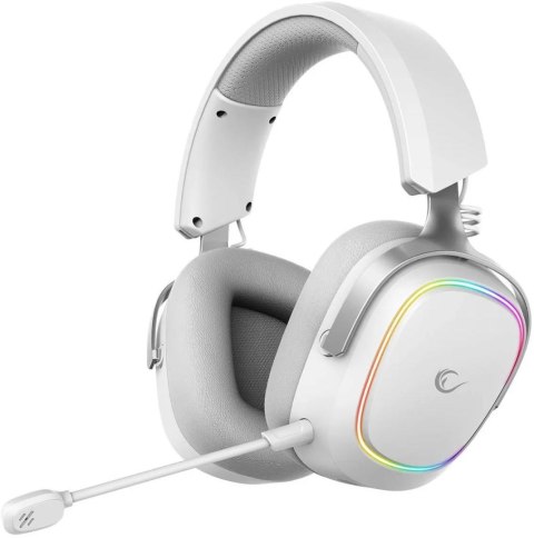 Słuchawki Rampage RETSU Słuchawki bezprzewodowe nauszne BT 2.4G RGB białe RAZER