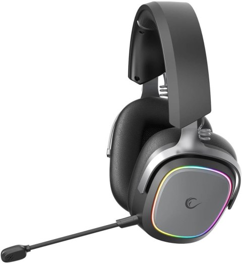 Słuchawki Rampage RETSU Słuchawki bezprzewodowe nauszne BT 2.4G RGB czarne RAZER