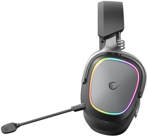 Słuchawki Rampage RETSU Słuchawki bezprzewodowe nauszne BT 2.4G RGB czarne RAZER