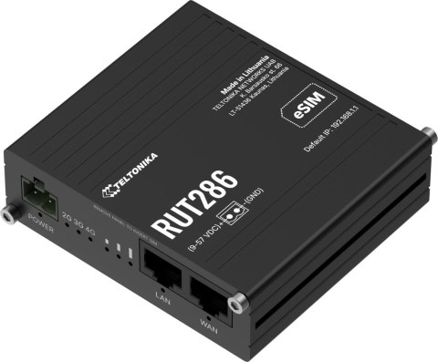 Teltonika RUT286 router przemysłowy 4G / LTE (RUT286AAAAA0) TELTONIKA