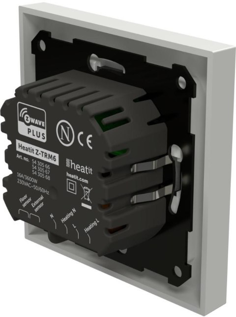 Termostat Heatit Z-TRM6 White RAL 9003 Z-Wave Thermostat 3600W 16A 868,4 Mhz HEATIT