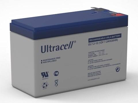 Akumulator AGM ULTRACELL UL 12V 7.2Ah F2 ULTRACELL