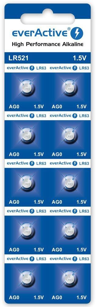Bateria AG0 / G0 / LR63 / LR521 everActive 1,5V (blister 10 szt.) EVERACTIVE