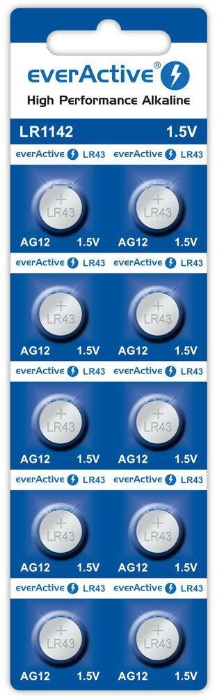 Bateria AG12 / G12 / LR43 / LR1142 everActive 1,5V (blister 10 szt.) EVERACTIVE