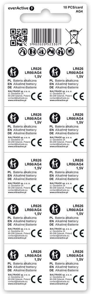 Bateria AG4 / G4 / LR66 / LR626 everActive 1,5V (blister 10 szt.) EVERACTIVE