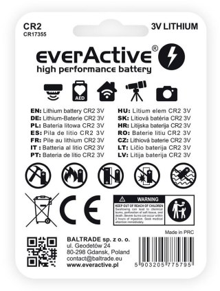 Bateria CR2 everActive (blister 1 szt.) EVERACTIVE