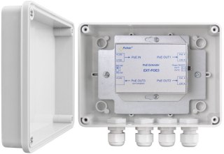 EXTENDER POE PULSAR EXT-POE3H W OBUDOWIE HERMETYCZNEJ DO 3 KAMER IP PULSAR