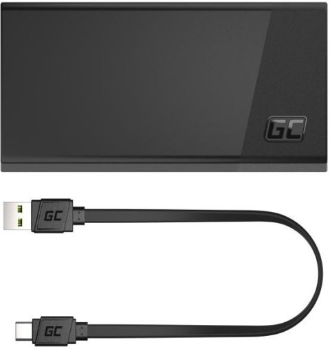 POWERBANK Green Cell PowerPlay20S 20000mAh PD 22,5W QC 3.0 3x USB-C CZARNY GREEN CELL