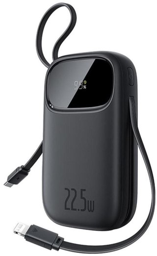 Powerbank Baseus EnerFill FC31 QPow3 20000 mAh 22,5 W PD 3.0 QC 3.0 czarny + kabel USB-C i Lighthing BASEUS