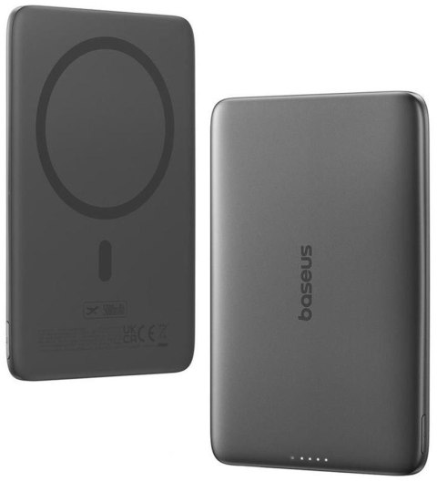 Powerbank Baseus PicoGo AM41 Ultra-Slim 5000 mAh 20 W PD 3.0 QC 3.0 czarny MagSafe + kabel USB-C BASEUS