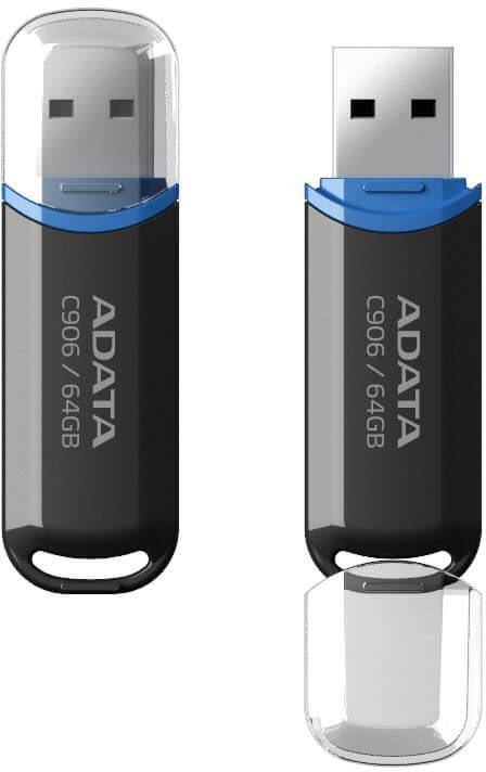 Adata Pendrive C906 64GB USB2.0 czarne ADATA