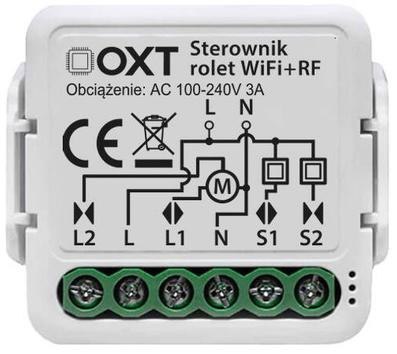 Moduł OXT mini sterownik rolet żaluzji kąt pochylenia lameli WiFi+RF TUYA T229 OXT
