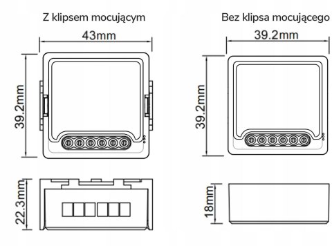 Moduł OXT z sensorem do silnika bramy garażu ZigBee TUYA T250G OXT